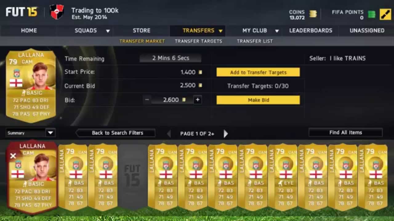 FIFA 15 WEB APP: Players to Invest in #1