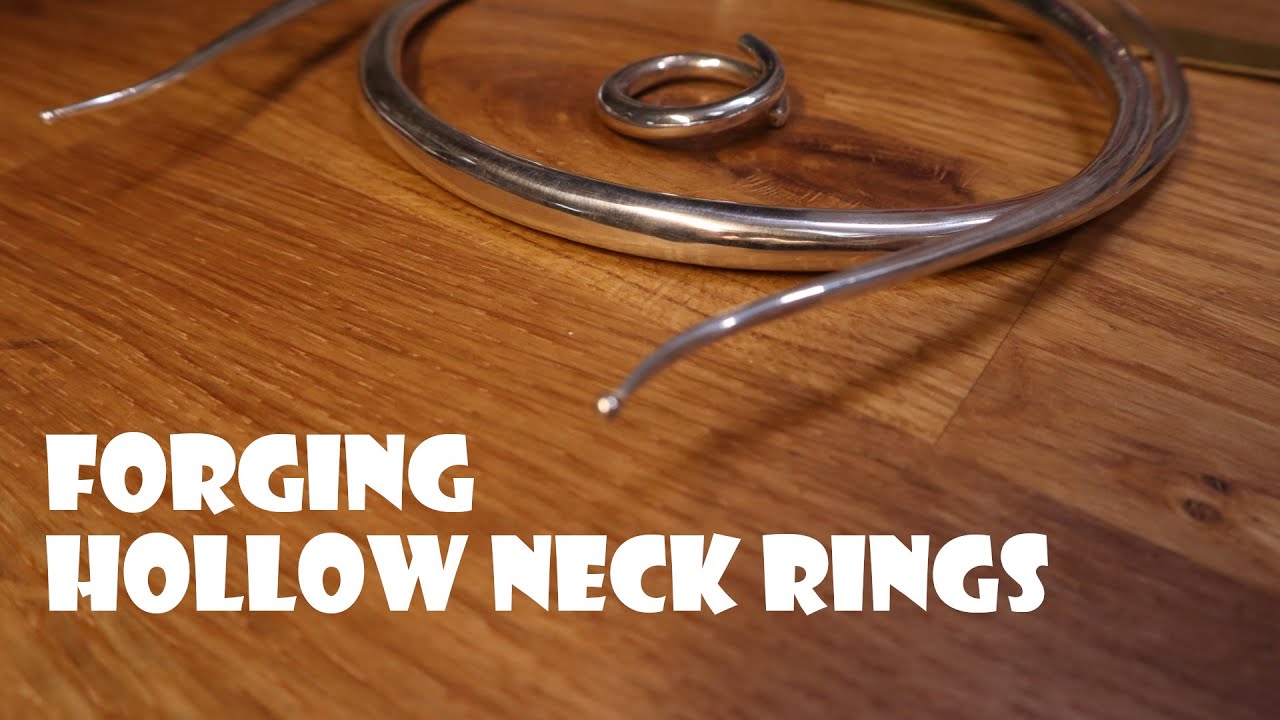 Forging hollow neck rings