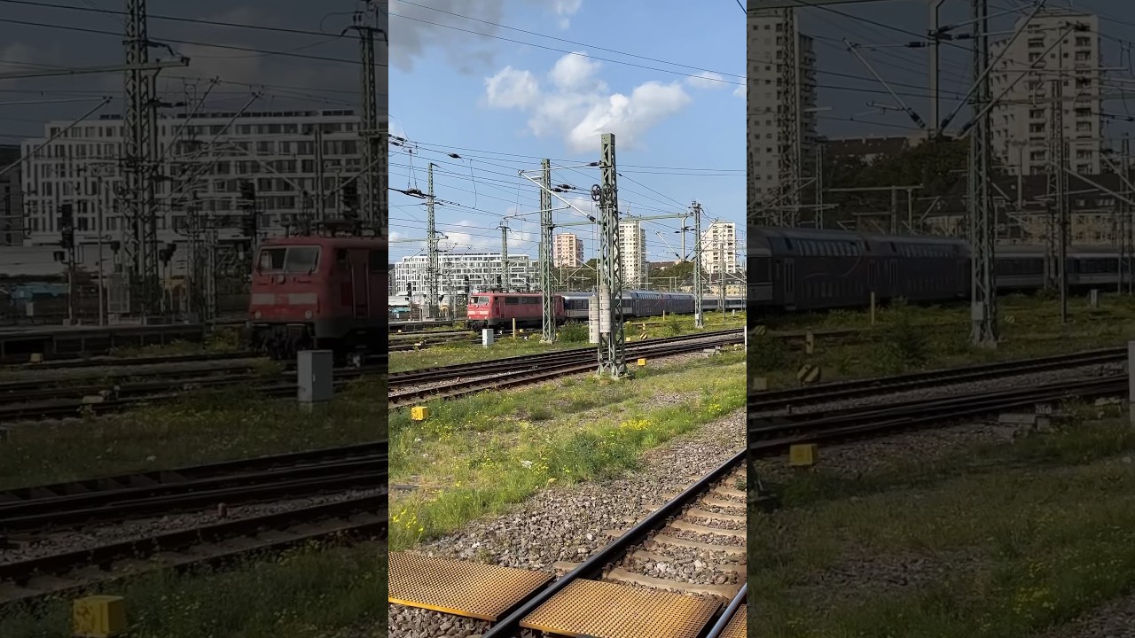 DB Baureihe 111 mit TRI Ersatzzug Stuttgart Hbf #br111  #ersatzzug