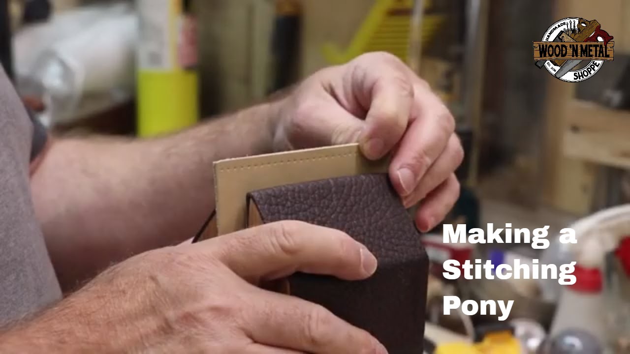 #leather #Leathercraft Making a Stitching Pony for Hand Stitching Leather ASMR (sort of) No talking