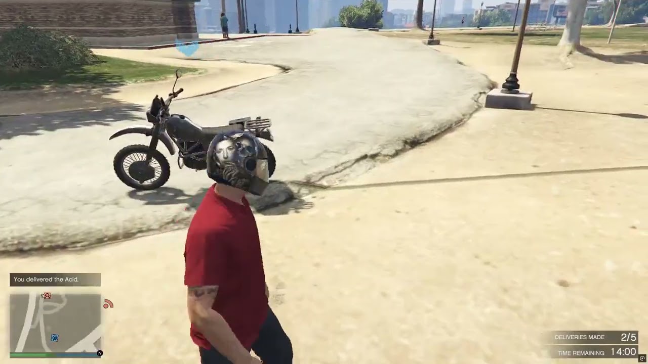 GTA v Enhanced  online game play selling acids from acid lab