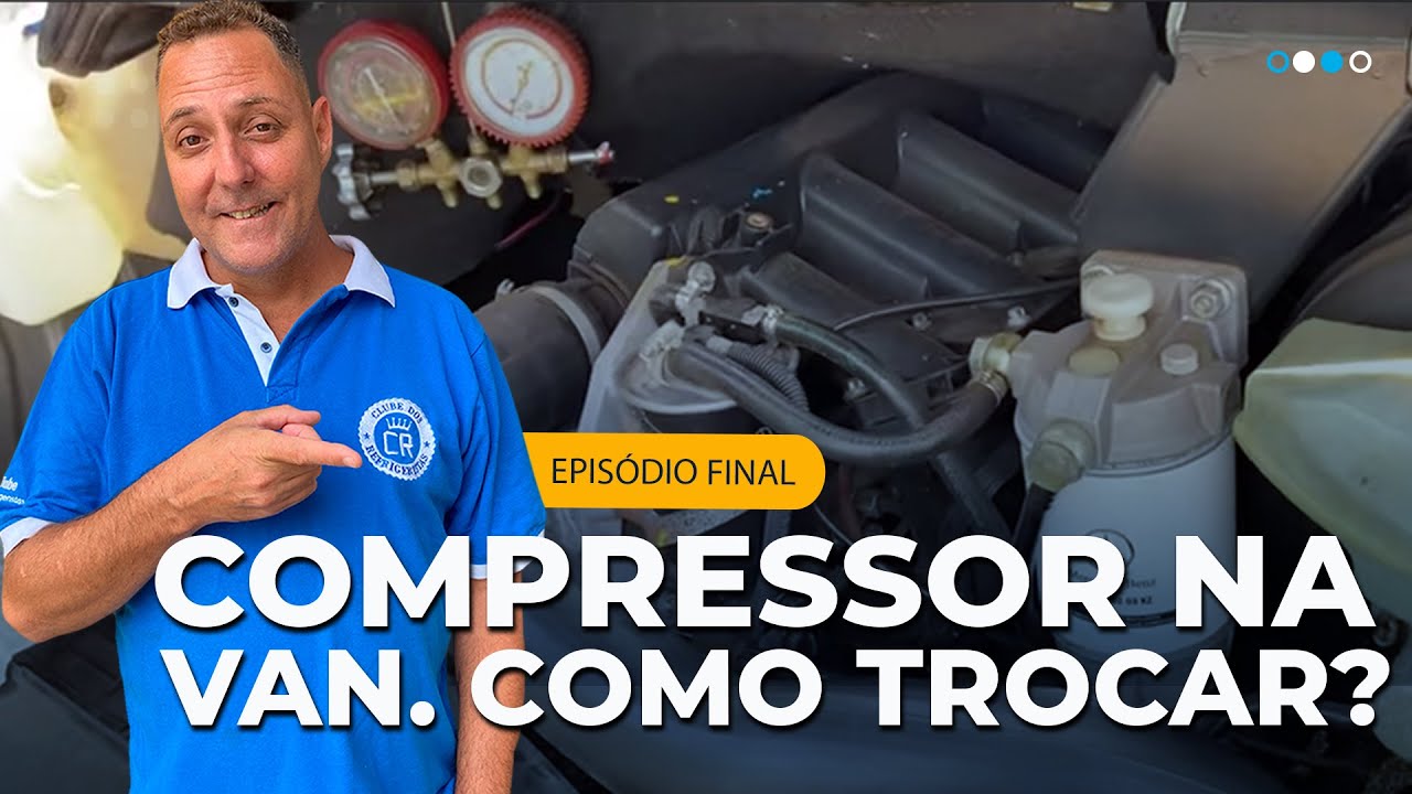 TROCANDO O COMPRESSOS EM UMA  VAN!!✅  FÁCIL E RÁPIDO!!