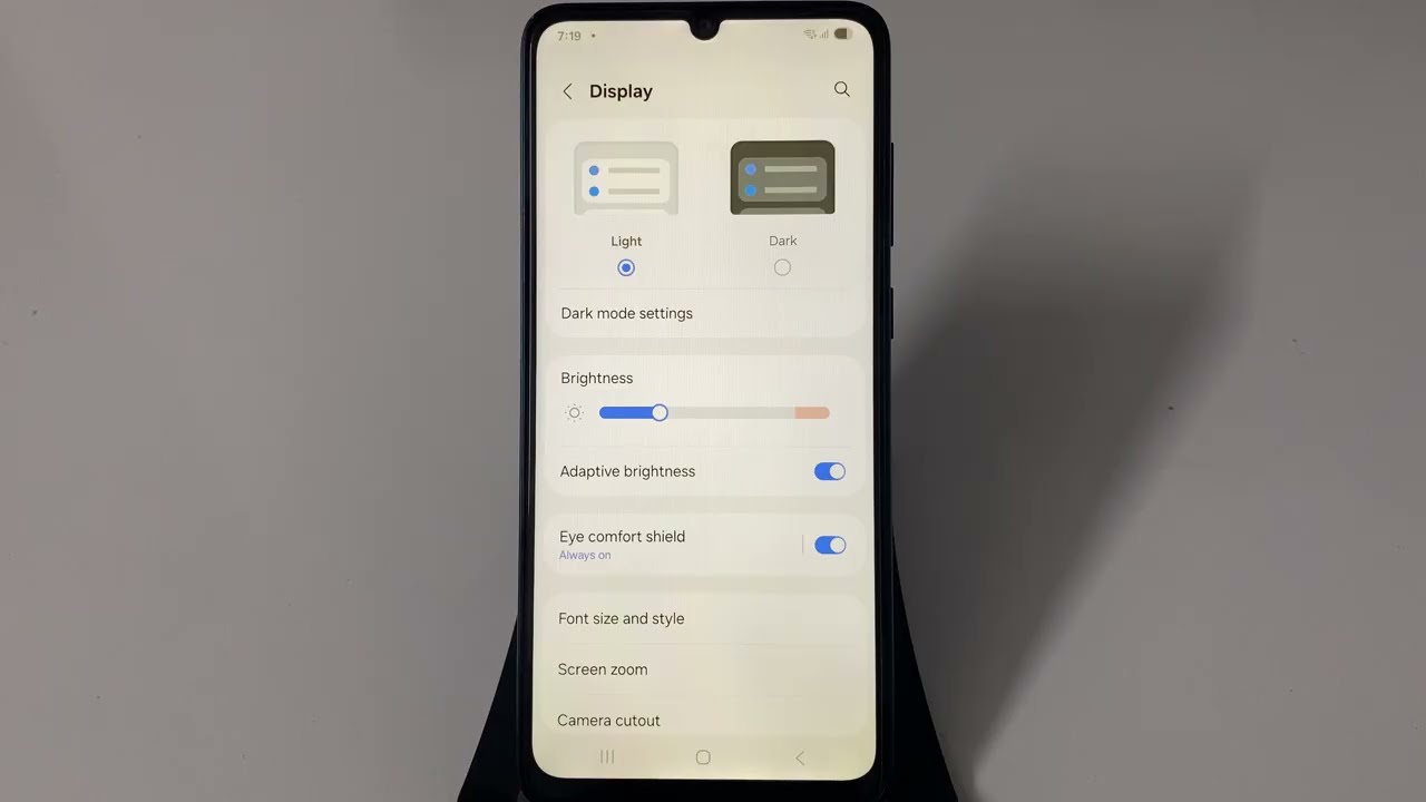 How to Protect Your Eyes on Samsung Galaxy F07 | Eye Comfort Shield Settings