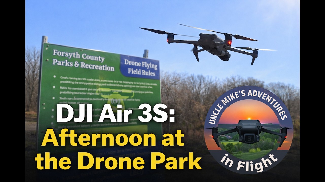 DJI Air 3S:  Afternoon at the Drone Park