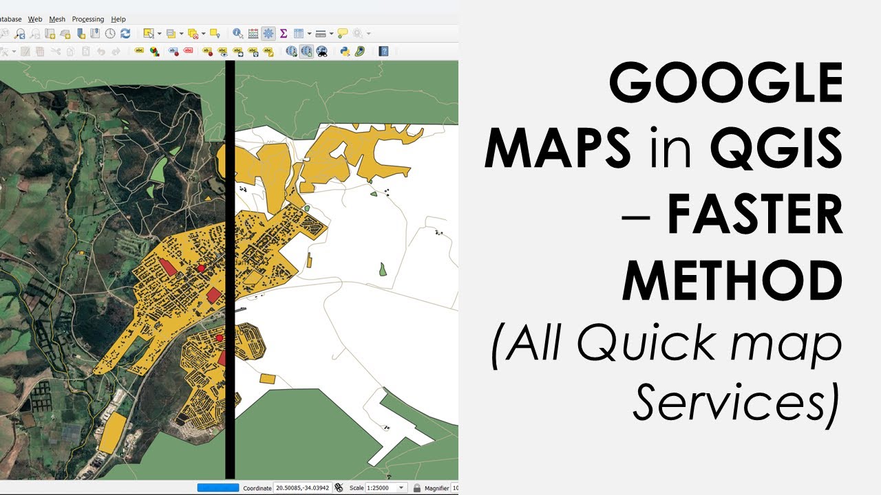 Самый быстрый способ добавить карты Google в QGIS и другие СЕРВИСЫ БЫСТРЫХ КАРТ