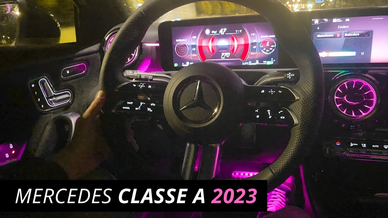 Intérieur Mercedes Classe A Facelift - Que vaut-elle la nuit ?