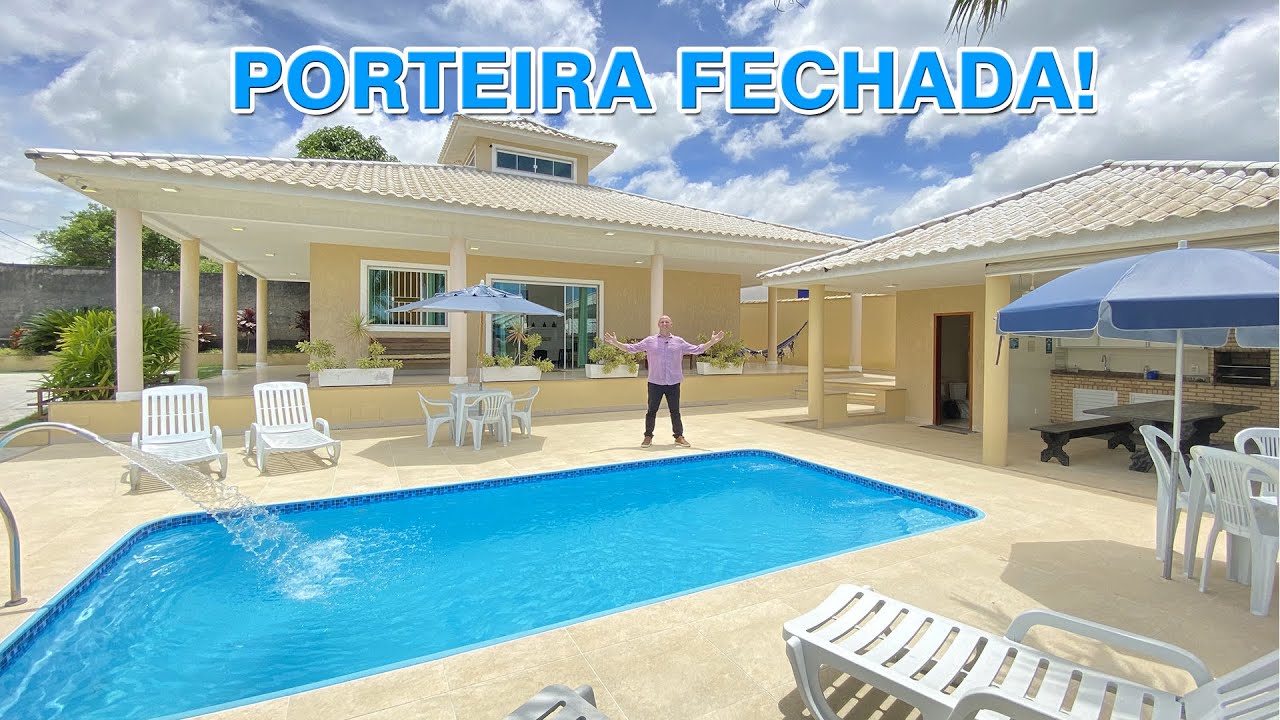 BAIXOU!!! R$ 798 MIL ESPETACULAR CASA COM  4 SUÍTES | PORTEIRA FECHADA  | SAQUAREAMA  RJ