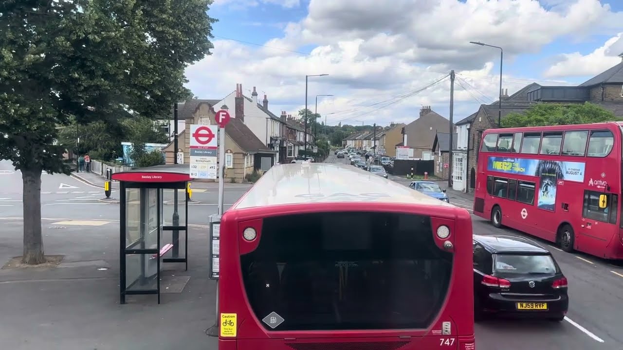 London bus ride 🇬🇧 route 492 from Sidcup station to Bluewater Shopping Centre please Subscribe