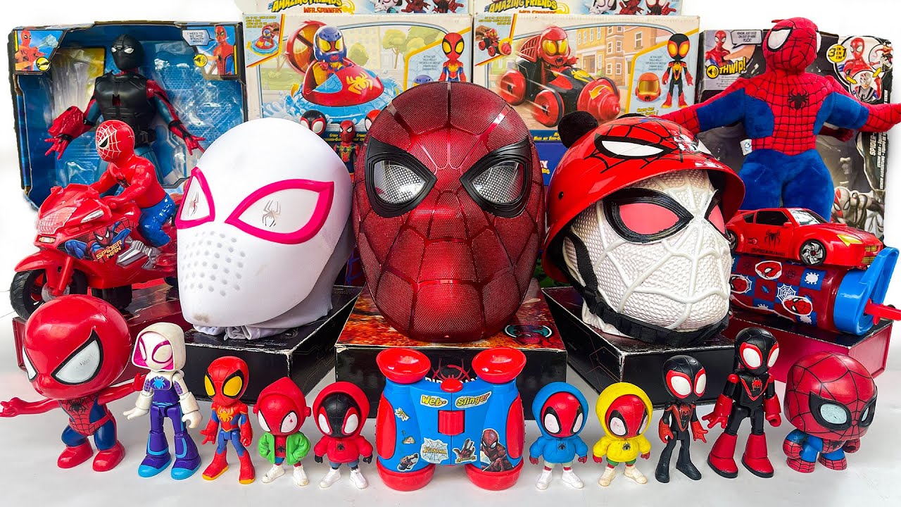 [Unboxing] Spider-Man!! Spidey and His Amazing Friends Collection!! Spider-Ham, Head Spider-man Toys