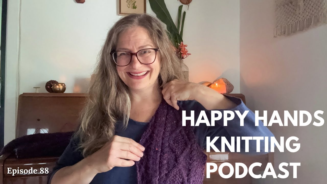 Cabled Cardigan WIP, Knitted Top WIP and wearing my hand-knits with my Hinterland Dress