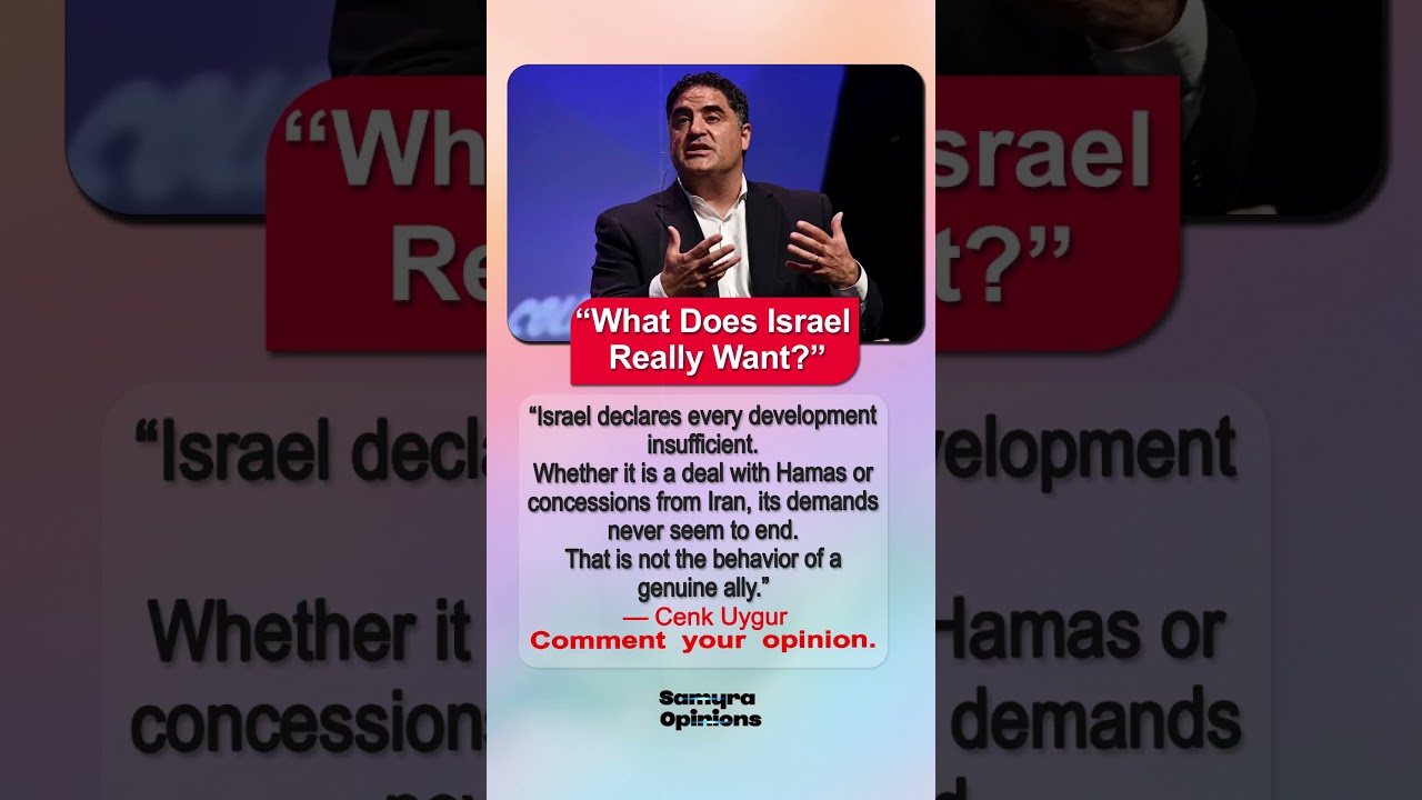 Israel Under Fire After Cenk Uygur's Latest Comments #geopolitics #trendingnow