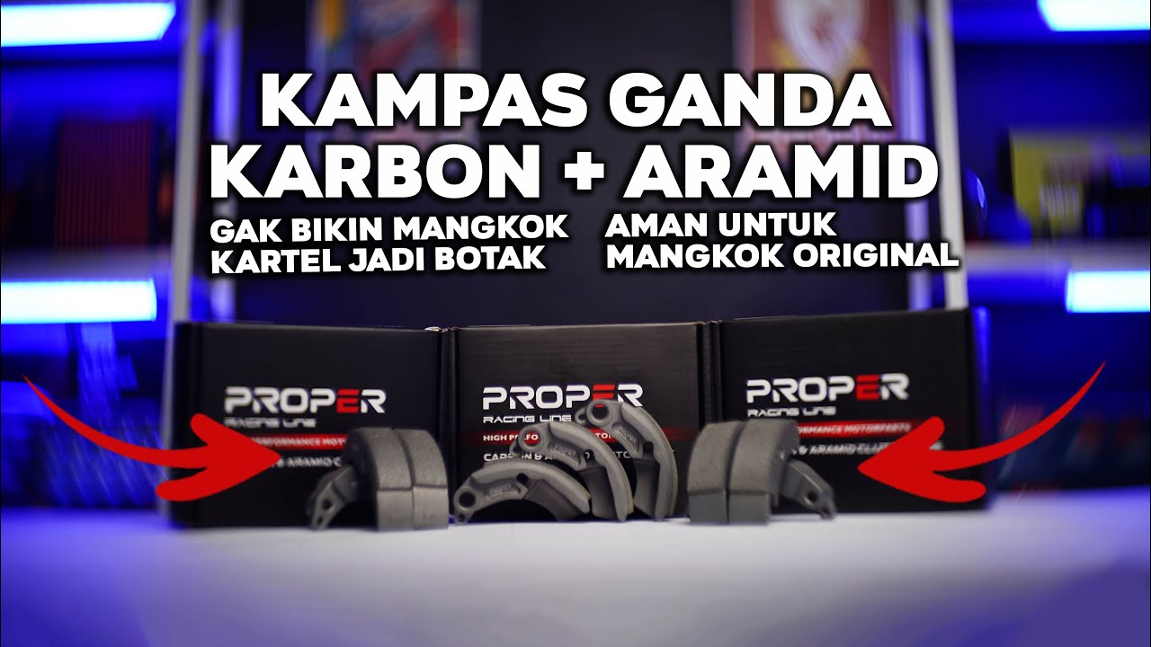 PASANG KAMPAS GANDA CARBON PROPER RACING LINE DI VARIO KARBU 