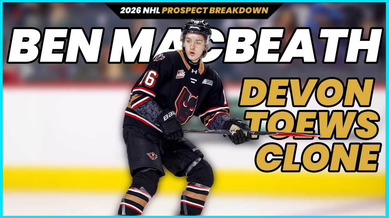 #29 TheSIQLab Ranking | BEN MACBEATH | Devon Toews Mold (2026 NHL Draft)