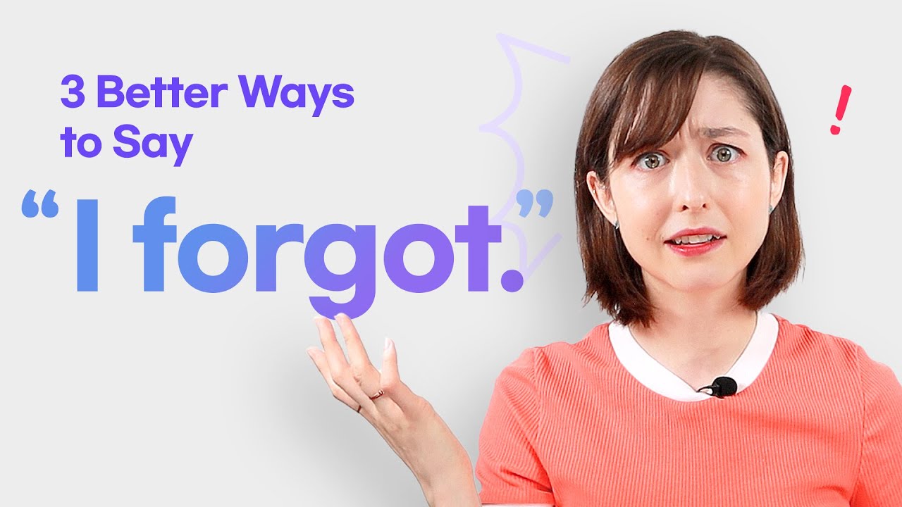 Say this instead of 'I forgot 😲' | Add Nuance to your Sentences with Spencer