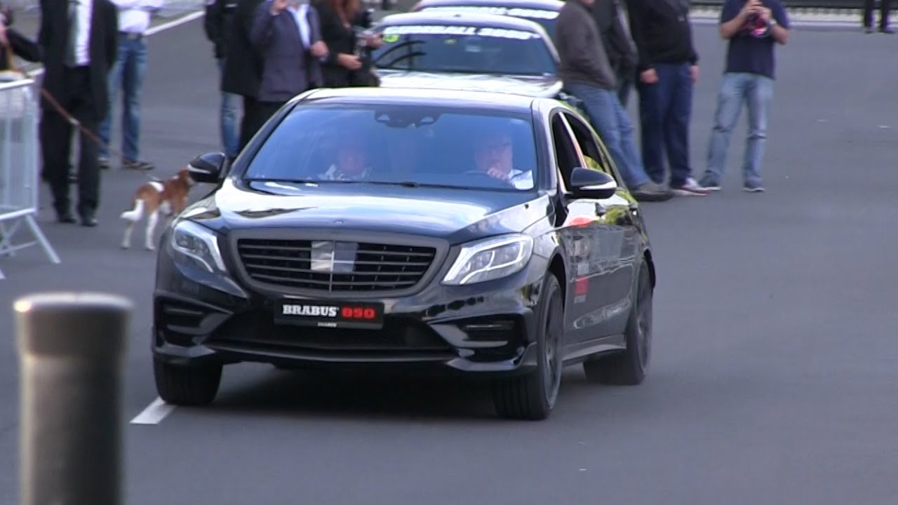 Brabus CEO blasting the Brabus 850 6.0 Biturbo S63 AMG on the Brabus HQ parking