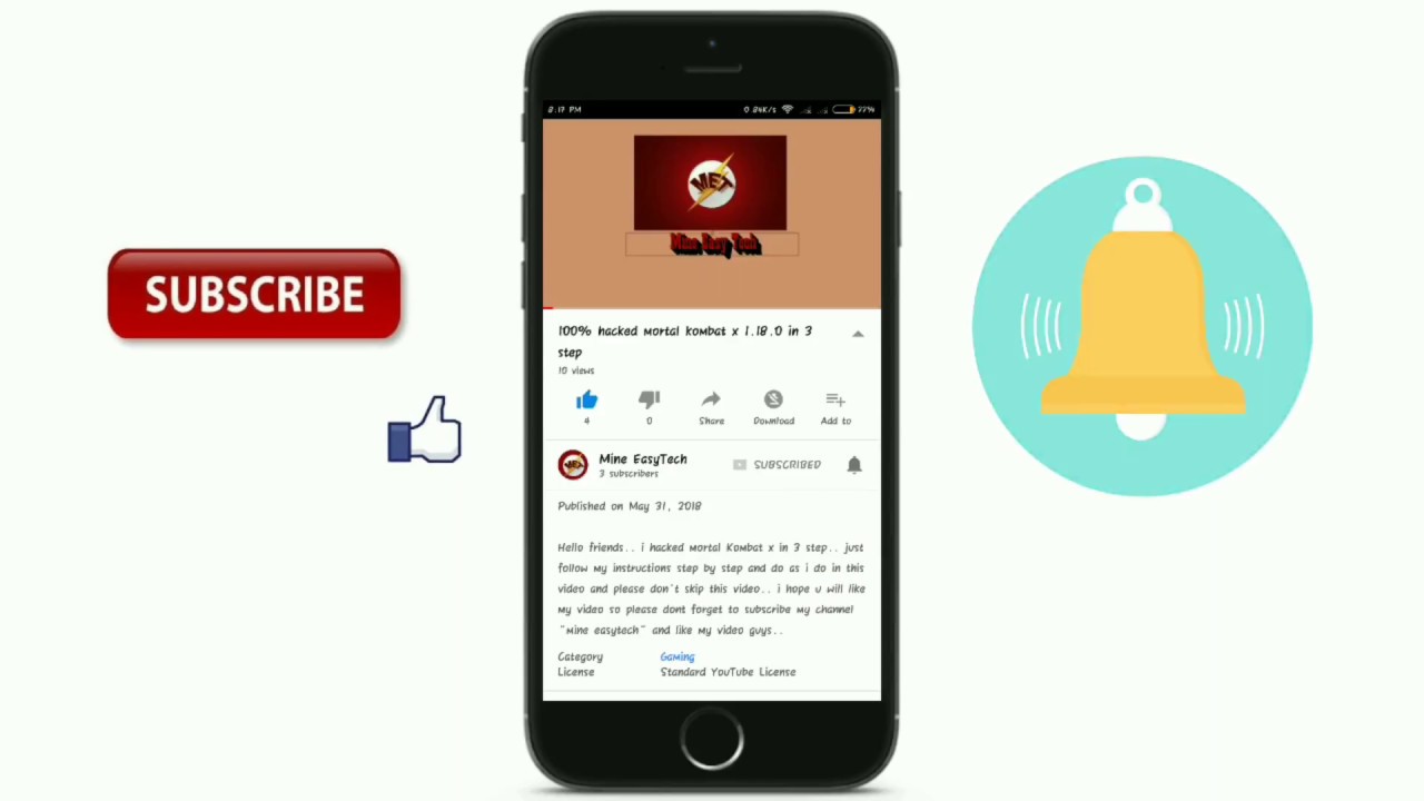 Latest Subscribe and bell icon intro with hindi voice (2018)