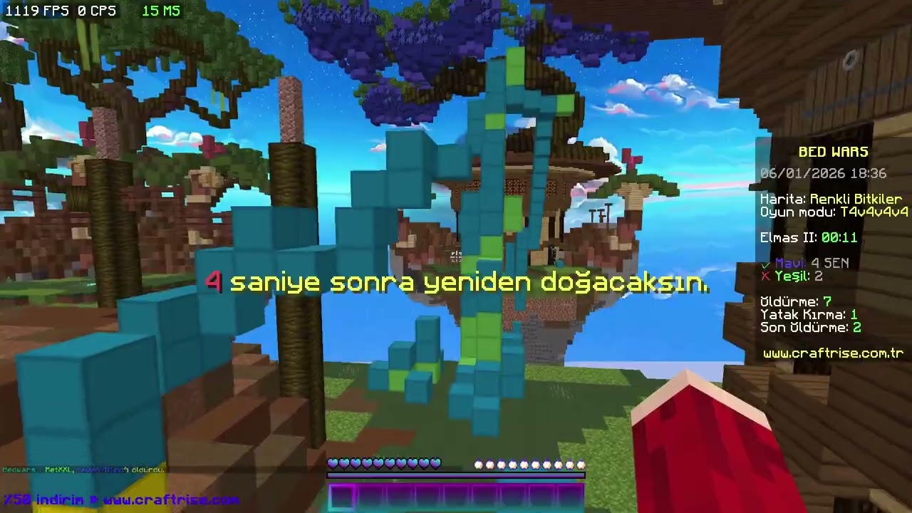 EKİPLE BEDWARS KEYFİSİ | MINECRAFT CRAFTRISE BEDWARS