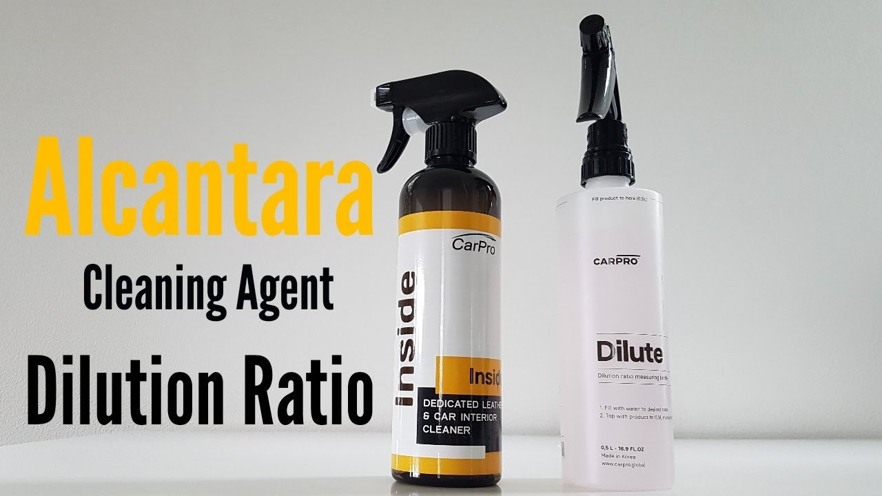 CarPro Inside Interior Cleaner Dilution Ratio for Alcantara Fabric Cleaning. #autodetailing #carpro
