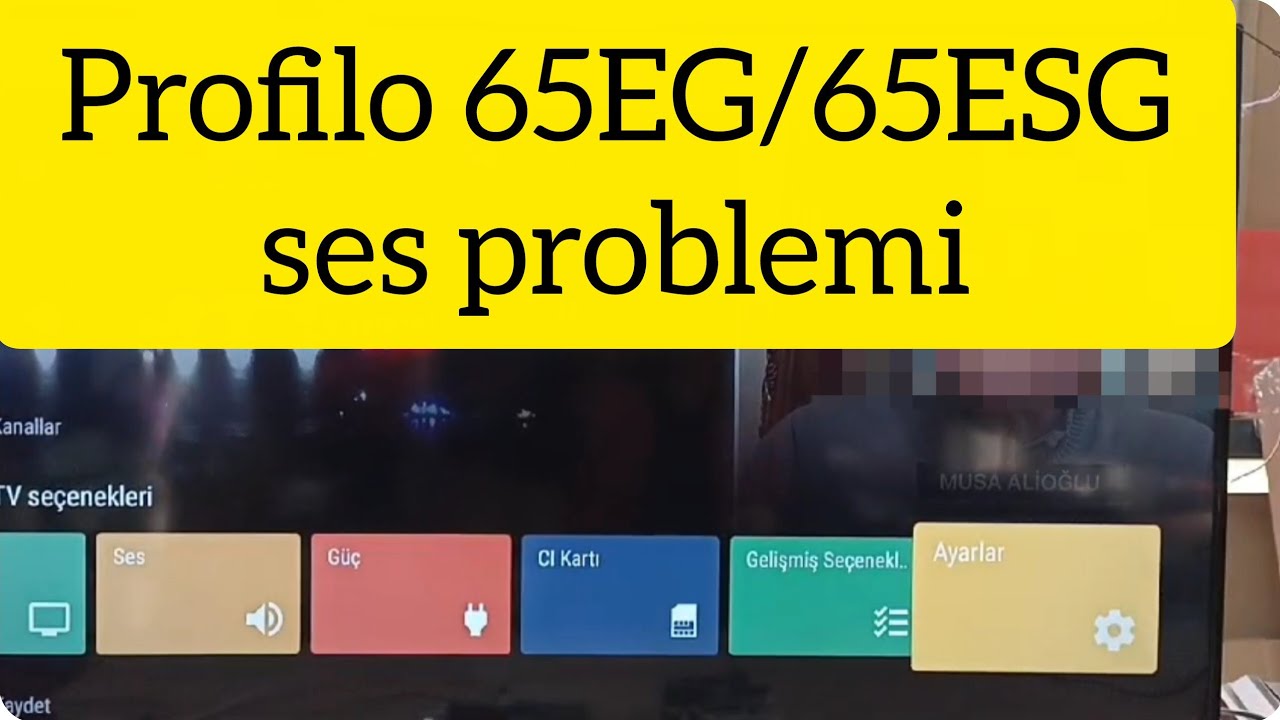 PROFİLO 65EG/65ESG ses problemi