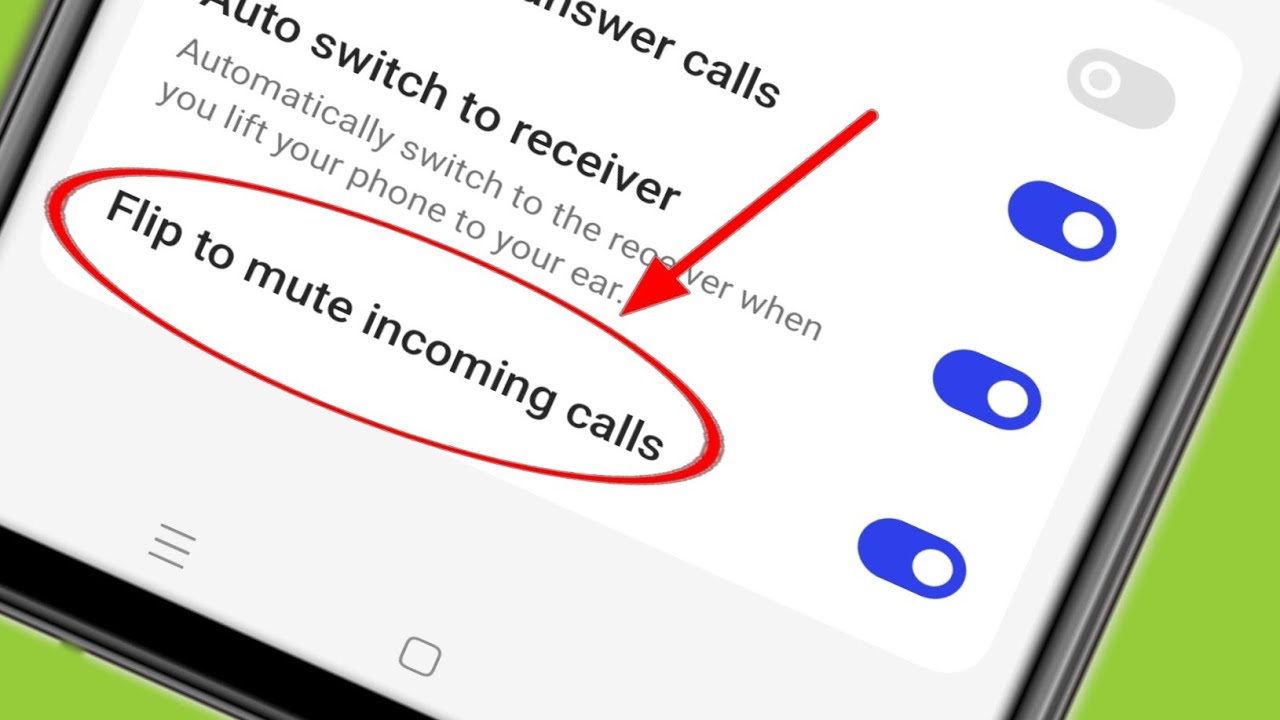 Переверните, чтобы отключить входящие вызовы на телефоне Realme