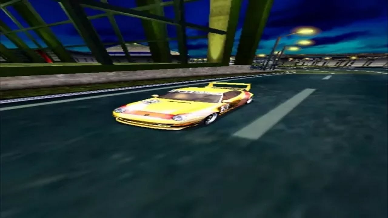 Sega Super GT — Twilight Airport (Beginner, Night)