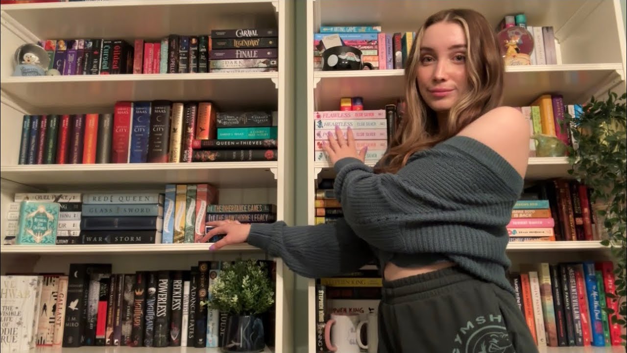 Lofi ASMR Help Me Organize / Put Away Books on My Bookshelves ✨