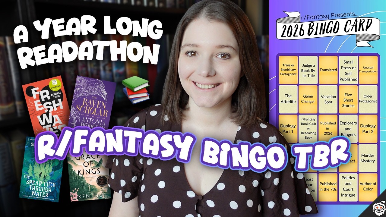Список книг для чтения на 2026 год от r/Fantasy Bingo 📚