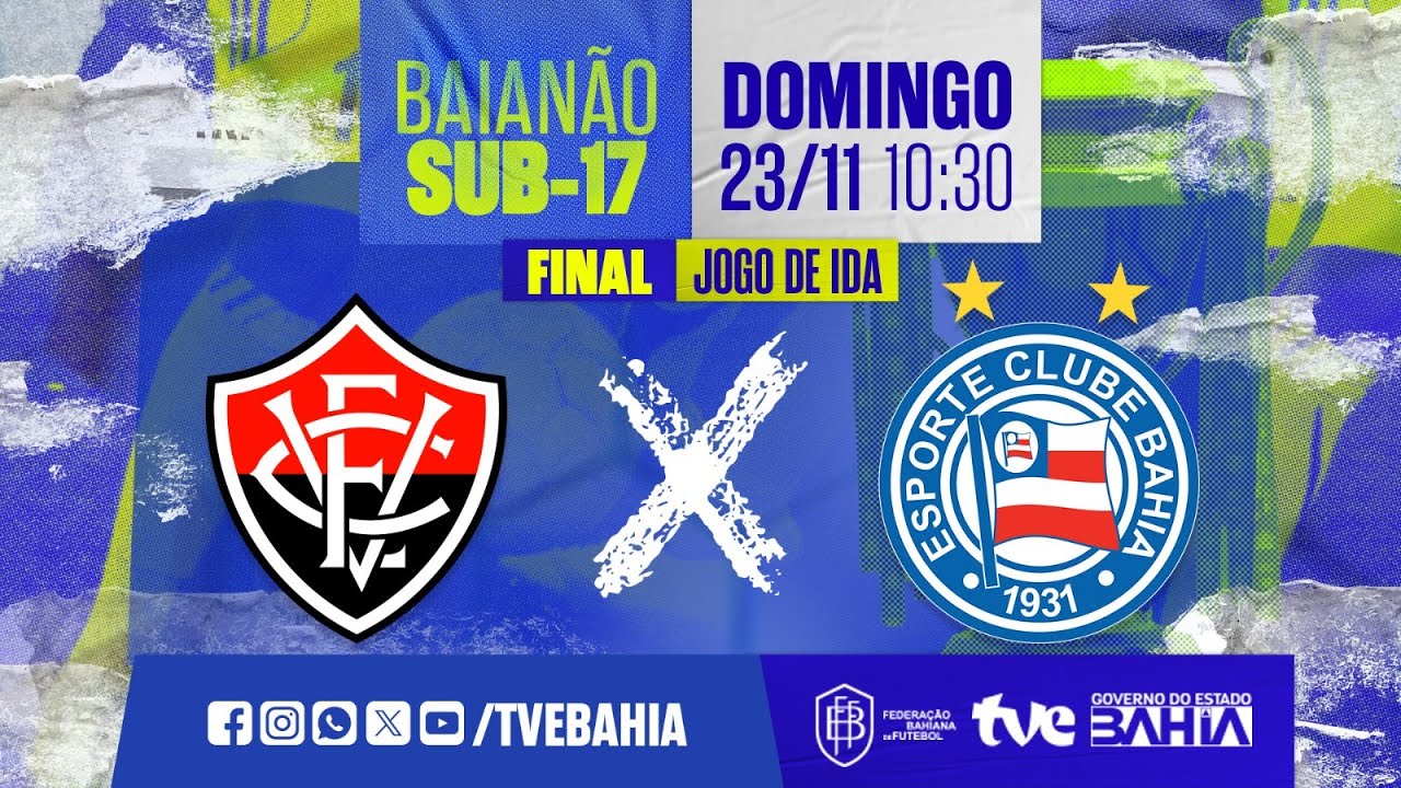 VIT&Oacute;RIA 1 X 3 BAHIA | PARTIDA COMPLETA | FINAL IDA SUB-17 | #Baian&atilde;oNaTVE 23/11/2025