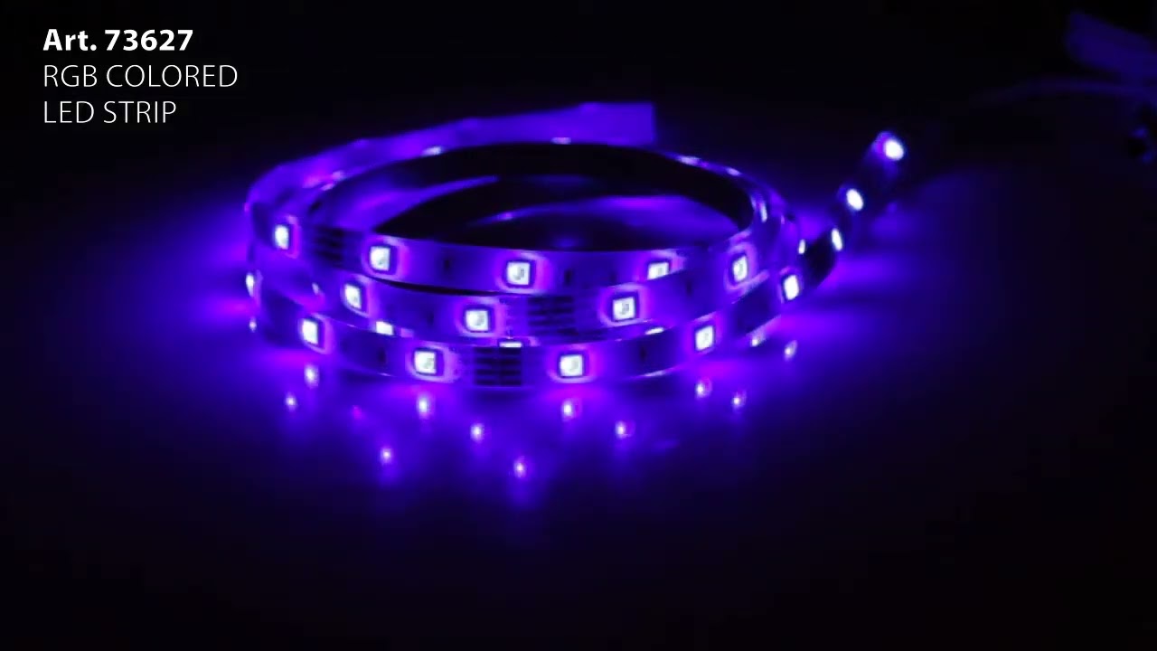 Car LED Strip Lighting Kit, Multi Colour Interior or Exterior - 12-24V - 2m