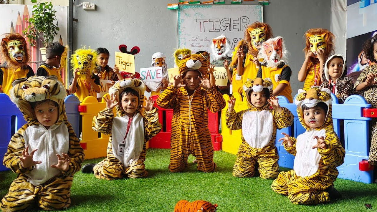 Little Preparation from our teachers for The Tiger's Day. Part 1