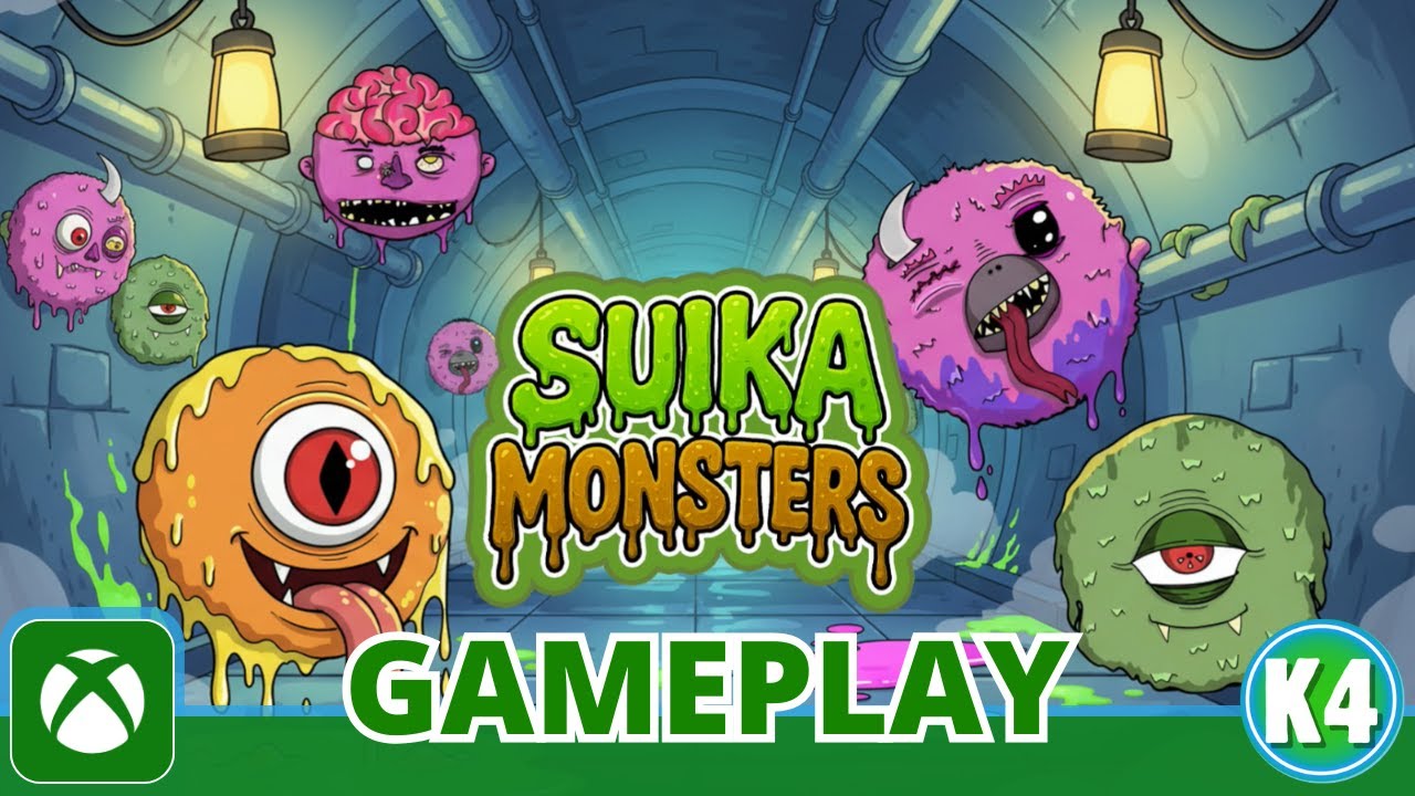 Match Monsters Suika Style In Suika Monsters | First Look Xbox Gameplay (Triple Stack)