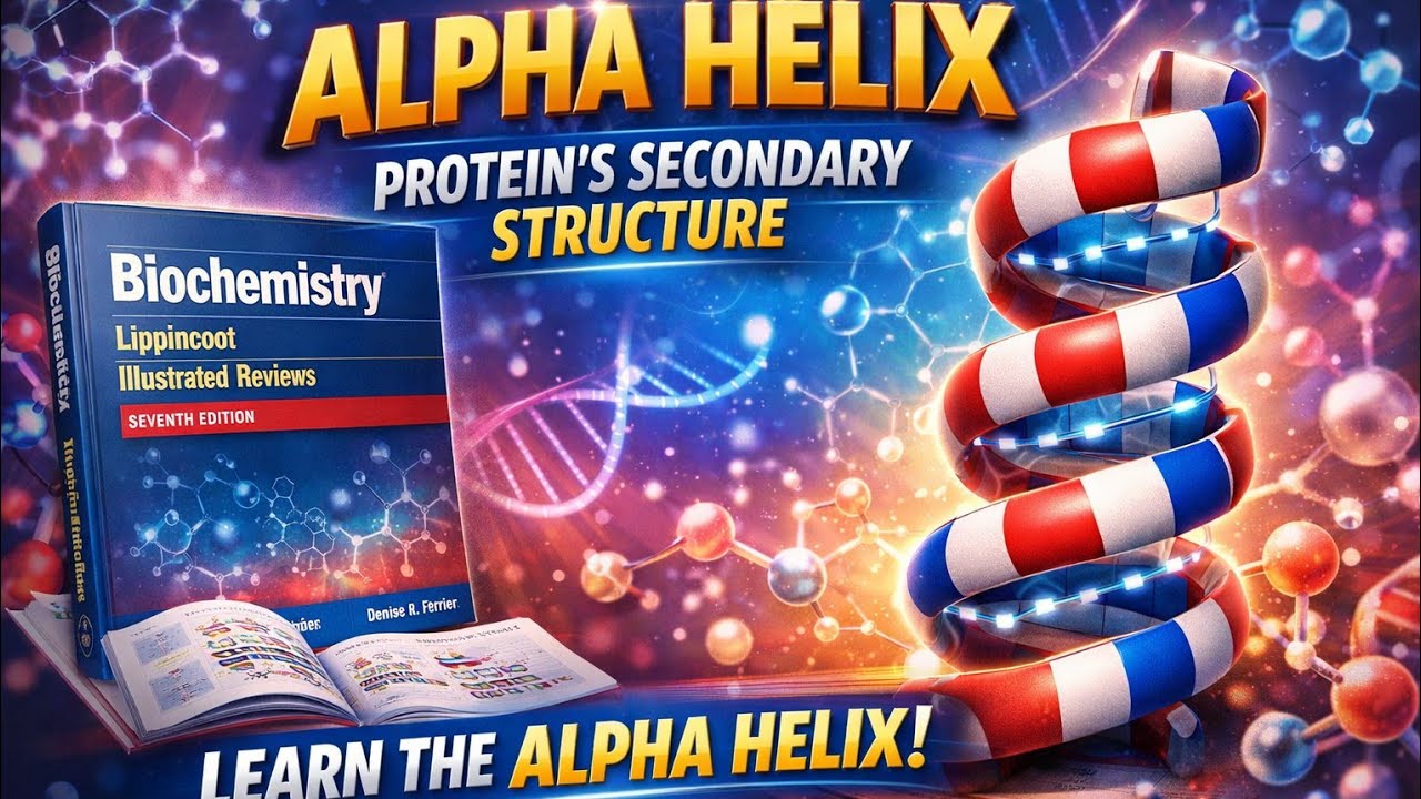 Alpha helix| protein secondary structure| hydrogen bonds and stability| protein structure