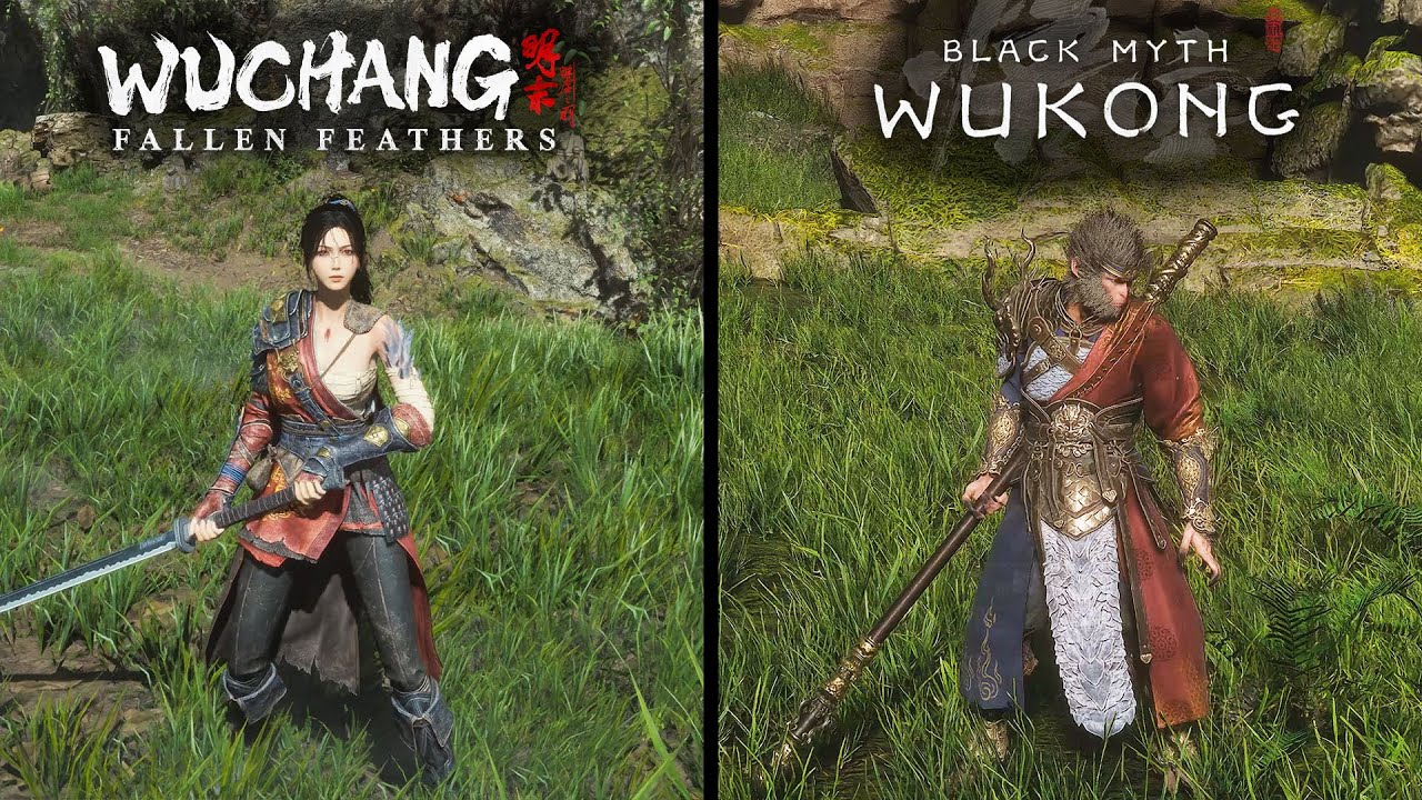 WUCHANG Fallen Feathers vs Black Myth Wukong - Physics and Details Comparison