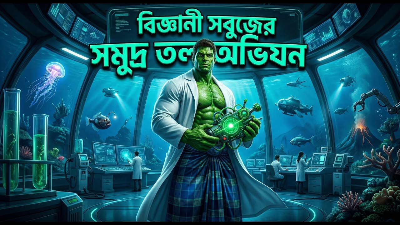 বিজ্ঞানী সবুজের সমুদ্র🌊 তল অভিযান: সমুদ্রের নিচে একি দেখল বিজ্ঞানী সবুজ? 😱 (Hulk's Deep Sea Mission)