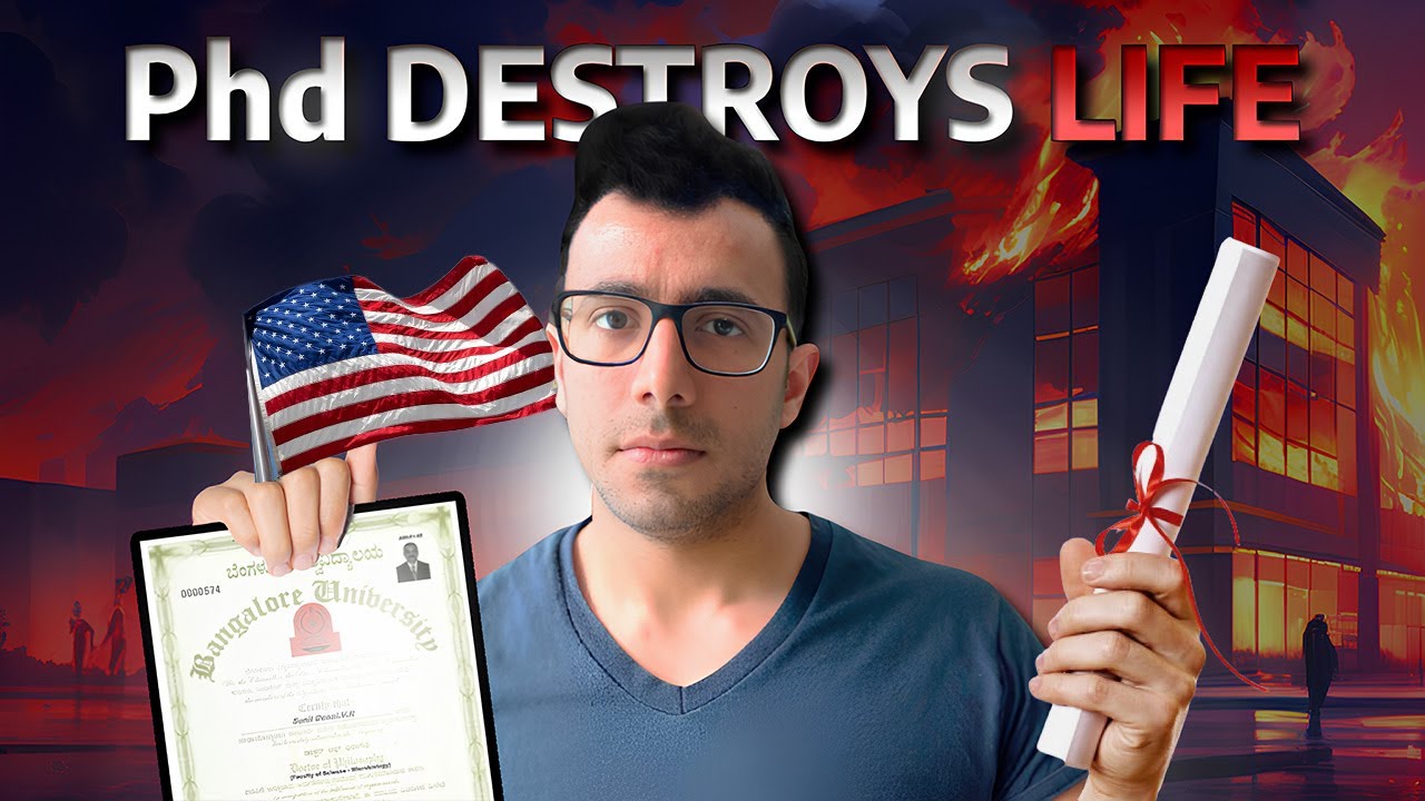 How PhD can Destroy your Career! Dark Side! 🇺🇸