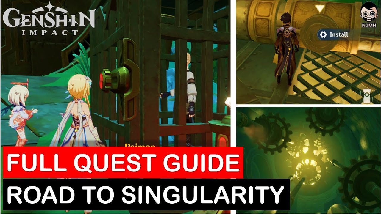 [Easy Guide] Road to the Singularity Quest Guide | All Puzzles | Genshin Impact