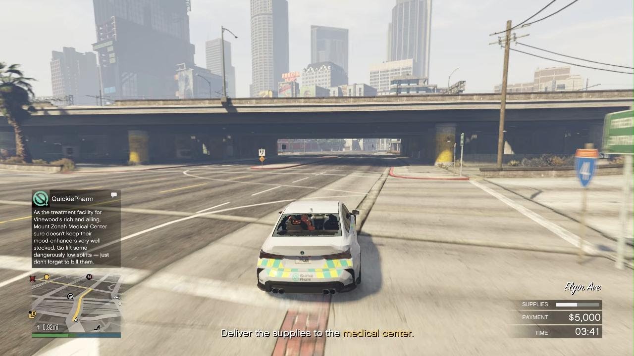 dropping off medical supplies& out lasting cops
