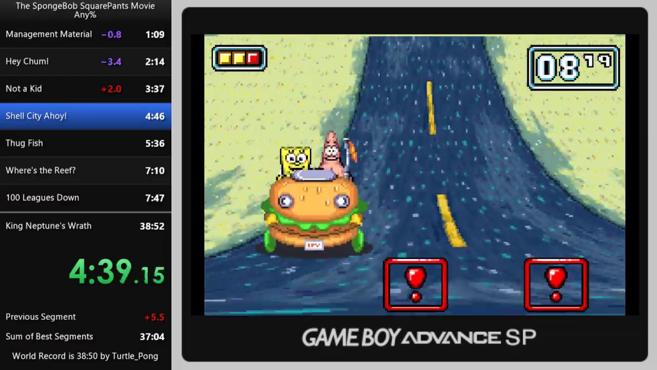 The Spongebob Squarepants Movie (GBA) in 
