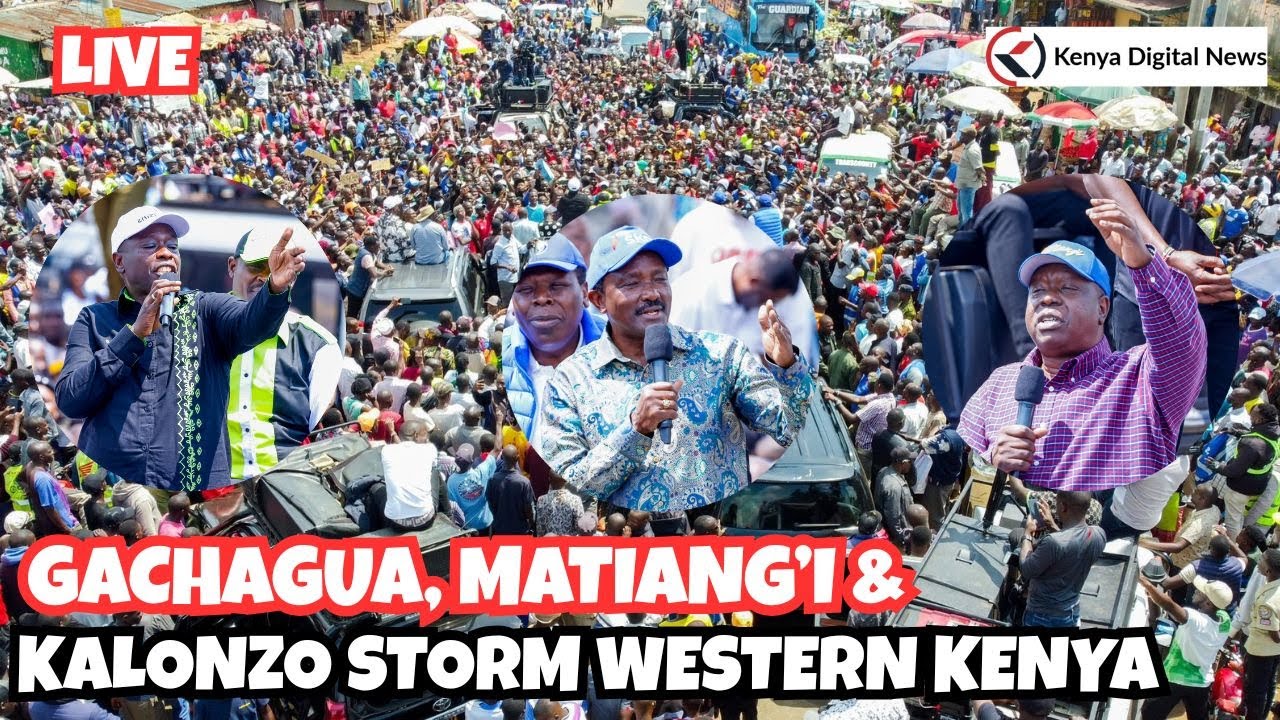 LIVE: Gachagua, Matiangi'i and Kalonzo Storm Western Kenya for a MEGA TOUR to unseat Ruto || Day 2