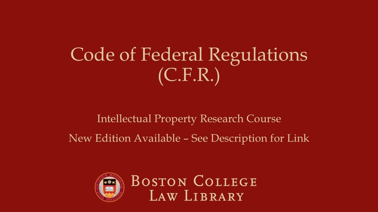 Code of Federal Regulations