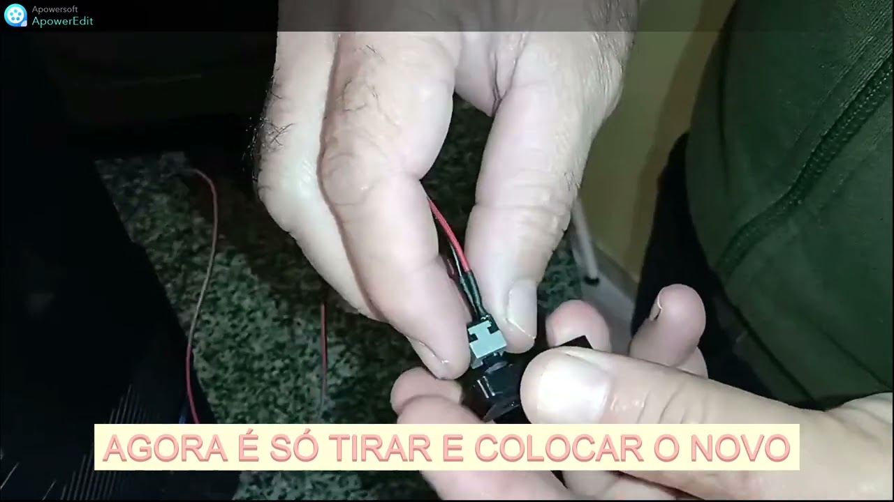 TROCANDO BOTÃO DE LIGA E DESLIGA DO COMPUTADOR