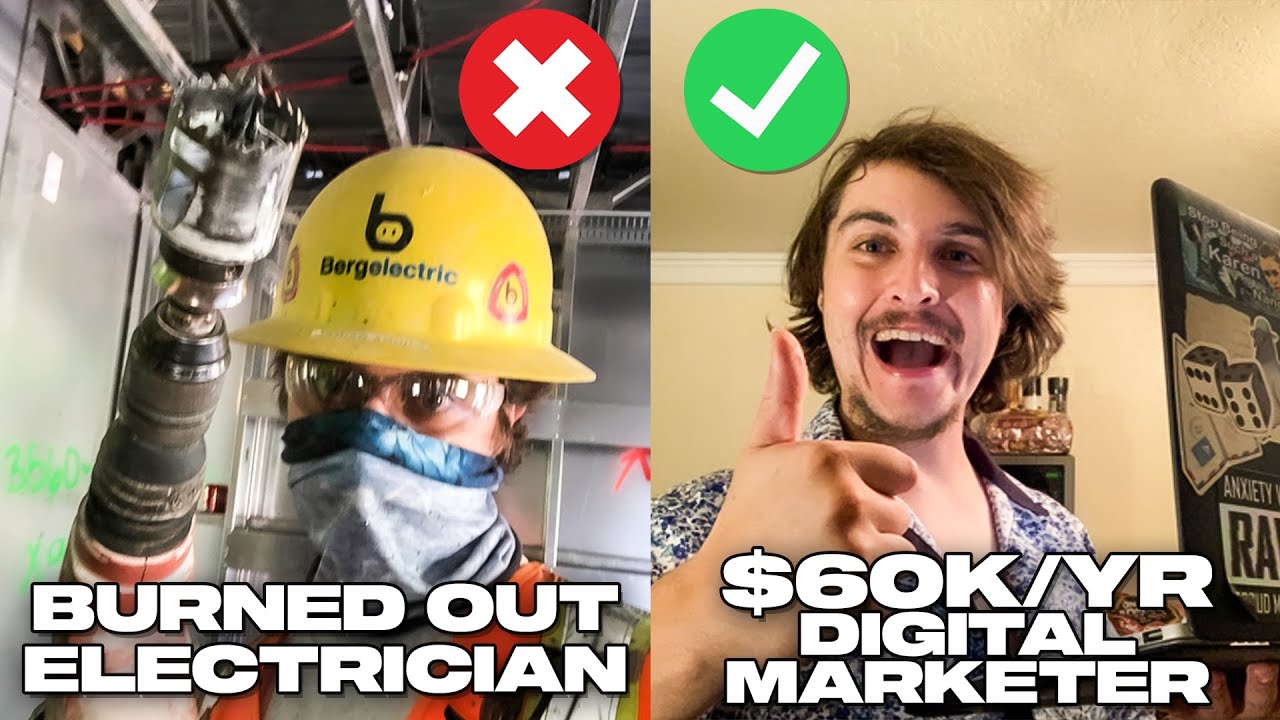 From Burned Out Electrician to $60K/Yr Digital Marketer