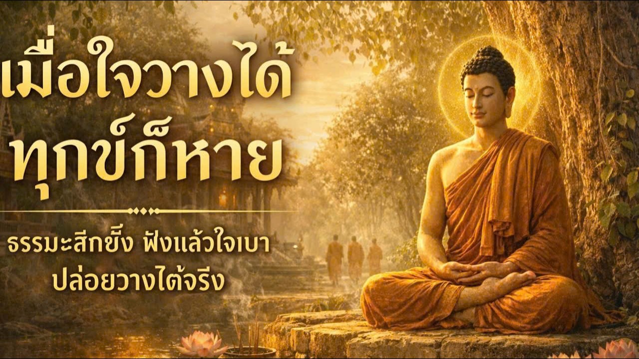 เมื่อใจวางได้ ทุกข์ก็หาย #ธรรมะสอนใจ #ปล่อยวาง #เมื่อใจวางได้ทุกข์ก็หาย #ธรรมะก่อนนอน