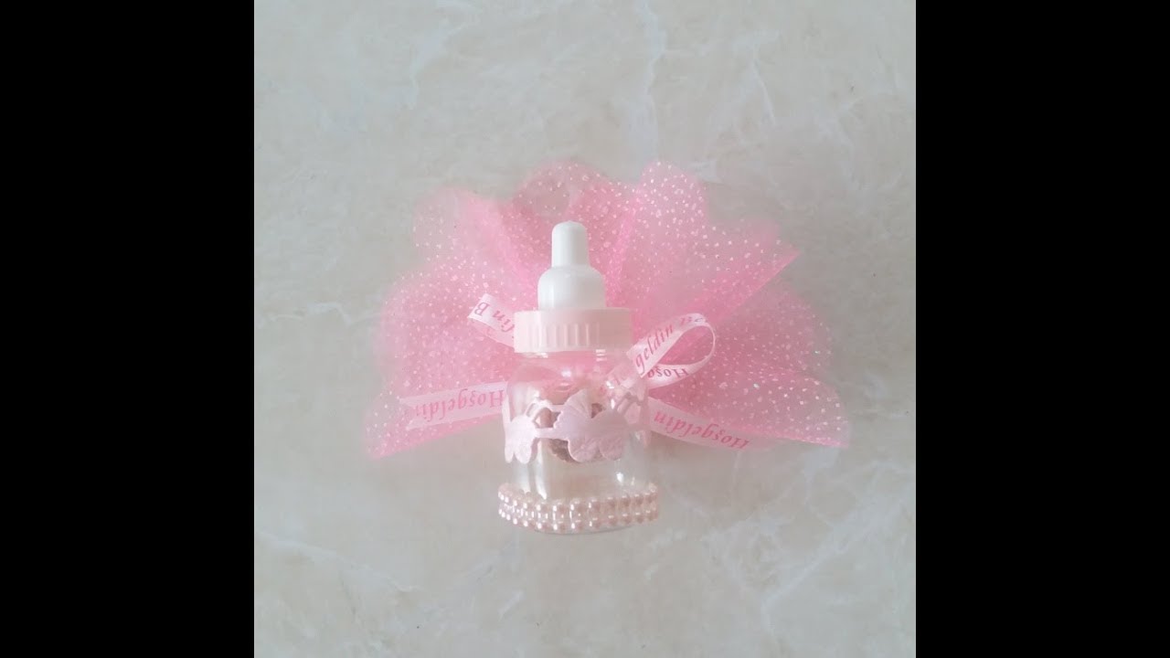DIY Hediyelik Bebek Şekeri Yapımı || Biberonlu Bebek Magneti Nasıl Yapılır? || Baby Shower Gifts