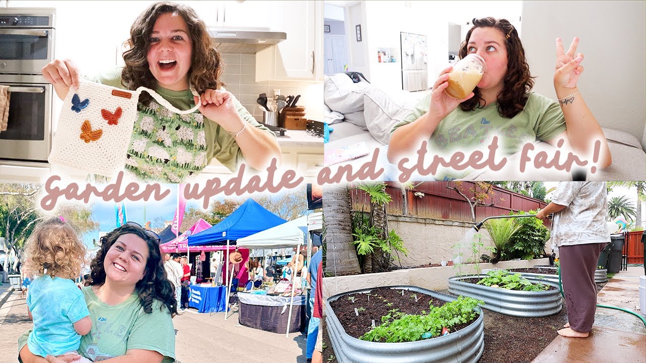 a haul of cute things I bought at the street fair + sunday with me!