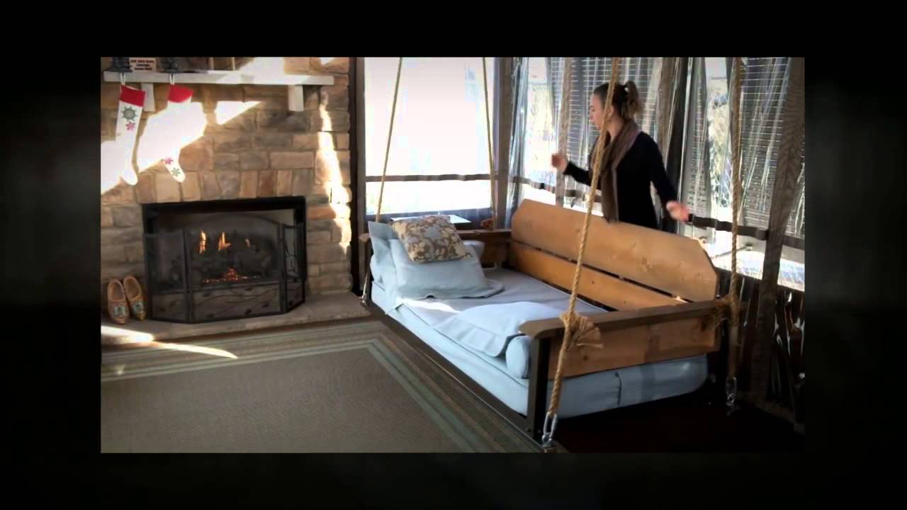 Adjustable porch furniture by The Porch Company - Swing Bed & Porch Swing