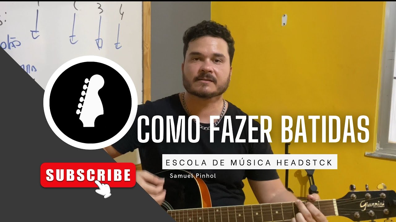 Como tocar um ritmo no violão! Um jeito simples de tocar batidas no tempo.