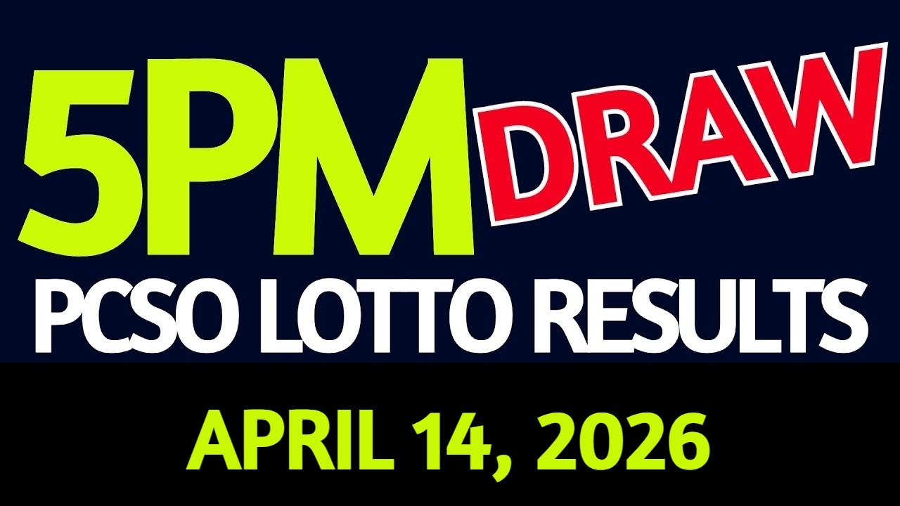 Lotto Result Today 5pm draw April 14, 2026 PCSO