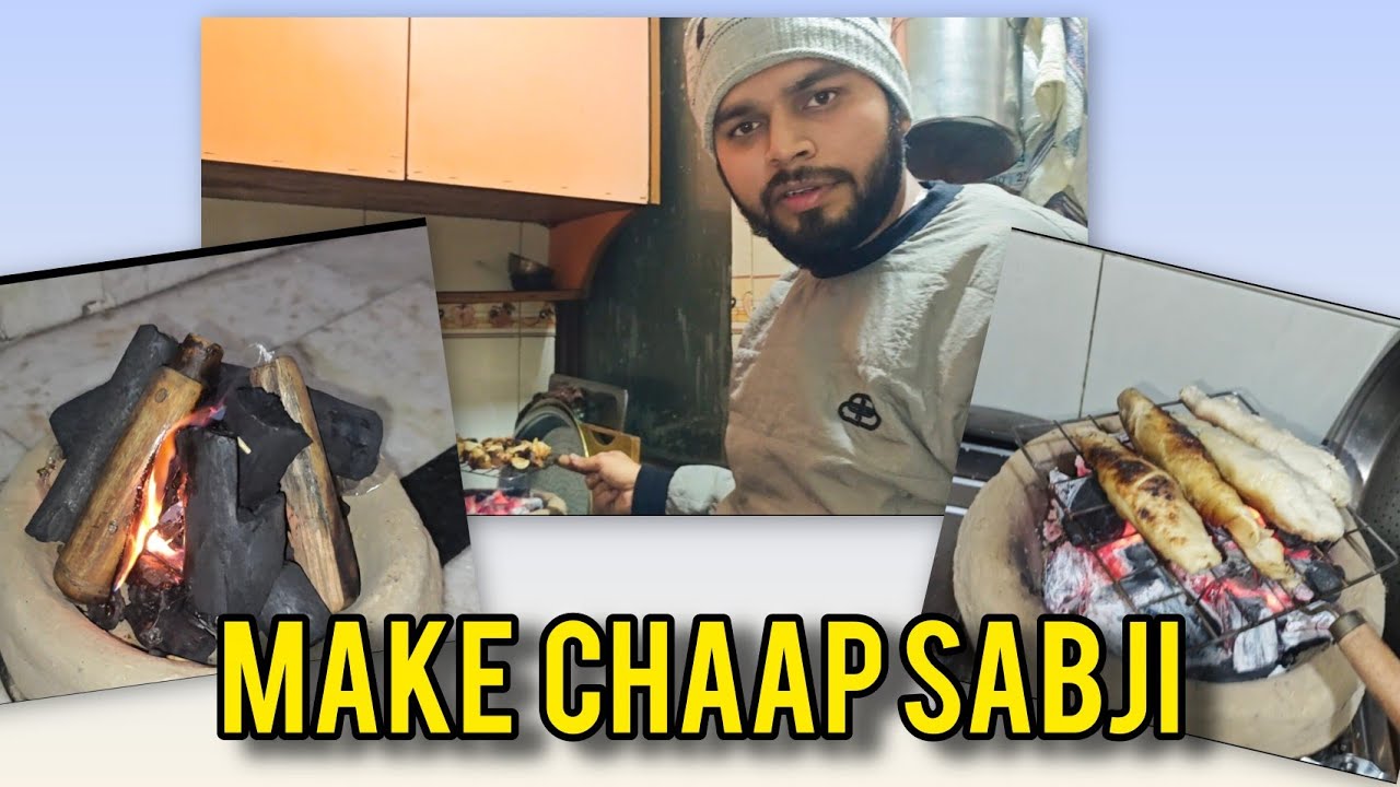 We make chaap sabji 😀