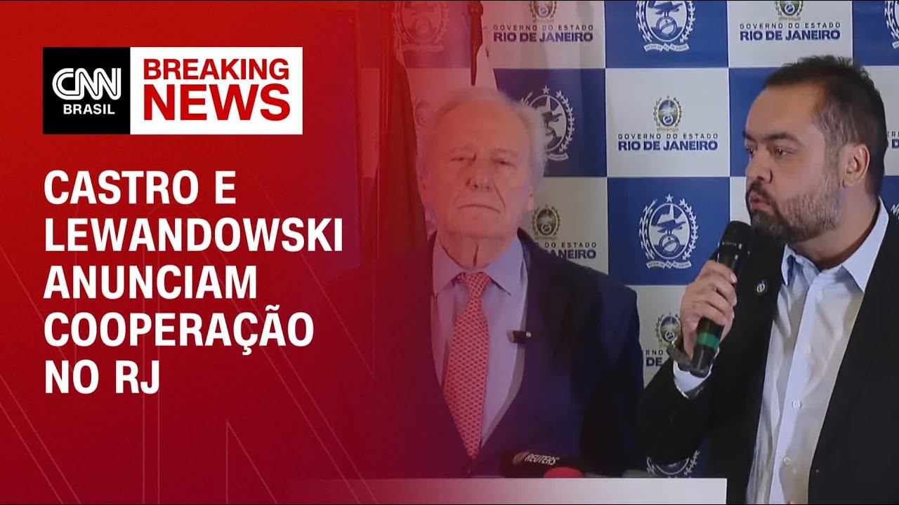 Castro e Lewandowski anunciam cooperação no RJ | CNN ARENA